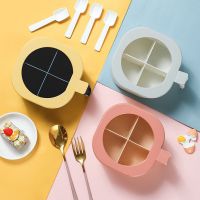 调料盒套装家用组合装四格调味盒厨房用品一体多格放盐味精佐料盒 四格送小勺勺粉色