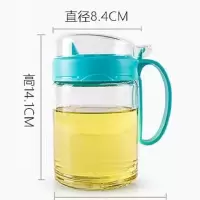 茶花玻璃油壶调料罐调味罐耐用厨房收纳瓶罐团 油壶450ml(颜色随机)