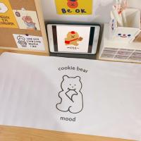 卡通少女心桌垫学生宿舍鼠标垫电脑键盘垫餐桌垫书桌装饰女可爱 2#饼干熊桌垫