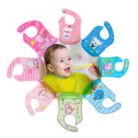 儿童吃饭围兜饭兜防水免洗喂饭围兜围嘴小童中大童小孩吃饭用 随机发货1个