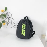 小学生简约字母双肩包儿童小孩子超轻便背包男女童韩版秋款书包潮 黑色
