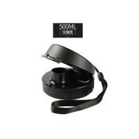 特百惠水杯配件盖子杯盖500ml原装茶韵杯防漏杯盖送密封圈 整盖炫耀黑500ml 送:提绳、密封