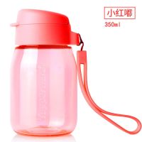 带积分码 特百惠企鹅嘟嘟CC杯儿童350ml便携时尚学生防漏新款 嘟嘟杯 小红嘟 350ml