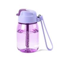 迷几特百惠cc杯嘟嘟企鹅杯 吸管杯新款防漏水杯子儿童学生 沙冰紫-送杯贴杯刷吸管刷