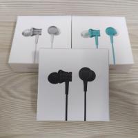 通用小米活塞耳机清新版手机入耳式通用耳塞耳机通用带麦线控 深黑款[盒装]