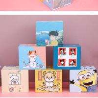 存钱罐密码锁可存可取大号储蓄罐成人儿童创意生日礼物带锁存钱箱 只进不出随机中号贴纸款