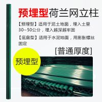 荷兰网立柱围栏网立柱护栏网立柱燕尾柱铁丝网立柱养殖网柱户外网 1.2米高预埋柱壁厚1毫米