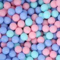 海洋球波波球池无毒无味厂家直销批发玩具游乐场幼儿童宝宝彩色球 经典马卡三色 加厚5.5cm50个(送网袋)