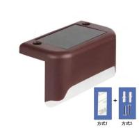 太阳能庭院灯户外防水露台装饰小灯家用花园楼梯台阶栏杆围墙壁灯 棕色壳+暖光 1个装