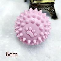 狗狗啃咬磨牙棒宠物玩具小型犬幼犬泰迪宠物用品比熊柯基马卡龙 小刺球[颜色随机]