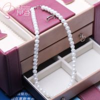 韩版仿珍珠锁骨项链 女短款颈带珍珠项链送妈妈个性简约旗袍饰品 白色(仅一条)