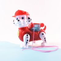 电动汪汪小狗会走路动物男女宝宝玩具纤绳儿童玩具 汪汪队红色小狗1个[没有电池]