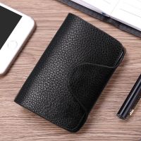 卡包男女式韩版多卡位名片夹大容量小巧卡夹女卡片包复古卡套超薄 黑色