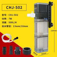 森森鱼缸过滤器三合一内置循环泵小型水族箱过滤系统增氧泵静音 CHJ-502适合60内长鱼缸