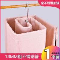 不锈钢晒被子神器螺旋式晒床单晾衣架被单多功能创意旋转衣架家用 管粗13MM[单个]全不锈钢晒被架