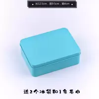 仓鼠夏天消暑金丝熊豚鼠龙猫散热板防咬铁盒冰袋冰盒冰床降温用品 降温铁盒[小号粉色]送冰袋小毛巾