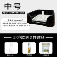 狗厕所泰迪狗狗用品宠物尿盆公大号便盆自动小型犬狗金毛冲水神器 黑色 中号经济款-送诱导剂套餐