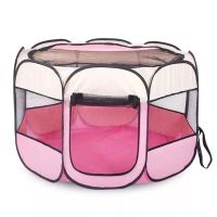 猫产房怀孕猫咪产房产箱生育窝封闭式猫窝生产用品全套狗繁殖帐篷 樱花粉[无赠品款] S号-[小型萌宠专用73*43cm]
