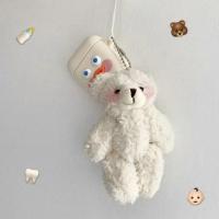 初中女书包ins超火2021新款潮小黄鸭双肩背包通用休闲可爱卡通包 腮红小熊-D72