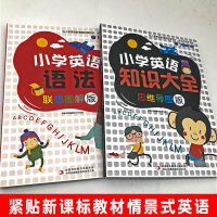 思维导图联想图解版小学英语语法单词知识大全幼儿英语启蒙绘本自然拼读国际音标教材分级阅读小学英语一二三四五六年级课外读物