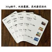 SBS朗文国际小学英语背单词卡片有声彩色配图随身携带环扣式盒装 第一册(200张)