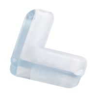 L型防撞条透明软硅胶家用桌椅墙角家具包边护角儿童防磕碰保护条 L型护角2个 2米