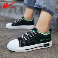 回力帆布鞋男2021新款夏季男鞋韩版潮流百搭透气布鞋青少年板鞋潮 黑绿色0082 37