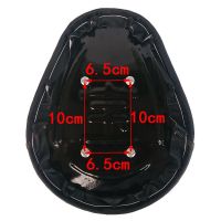 电动自行车车座垫电瓶车鞍座子加大加厚铁壳四个螺丝坐垫 6.5*6.5黑色磨砂款