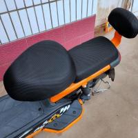加大爱玛宝岛新日台铃雅迪用电动车防晒透气隔热坐垫座套四季通用 黑色单独后靠