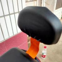 加大爱玛雅迪电动车自行车专用防水皮革PU座套四季通用防晒坐垫套 加大防水黑色后靠