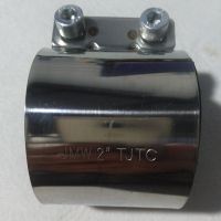 不锈钢C型卡箍管束宽平板内六角紧固带橡胶圈强力管卡排水管抱箍 2寸