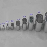 钢丝绳夹头铝套8字型铝套椭圆型铝套铝接头铝卡子铝扣卡双孔铝套 1mm(100个)