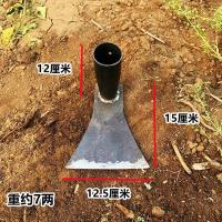 农具花锄种菜开垦挖土两用全钢淬火水泥刮灰锄田园锄草锄头宽锄头 斧子锄(锄头)