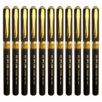 五千年中性笔0.7mm商务签字笔黑色碳素笔办公用高档水性笔 一盒(12)支