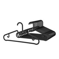 宜家埃斯汀衣架防滑晾晒塑料衣架黑色衣架10件套IKEA 宜家商场采购5个
