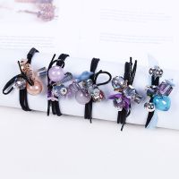 头绳女橡皮筋发绳韩版小清新森女系可爱发圈简约成人组合套装头饰 02款(4号5件套)