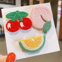 儿童可爱碎发贴花朵发饰公主刘海贴卡通宝宝魔法贴小女孩魔术贴 8#樱桃水果-3件套