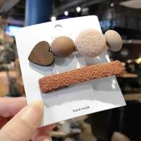 气质发夹女韩国ins顶夹批发刘海发卡森系仙女超仙后脑勺头发夹子[8月30日发完] 气质[橘色2个装]