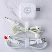 VIVO IQOO数据线保护套 iqoo充电线保护线 安卓充电器保护绳创意 猫头鹰v30