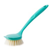 锅刷洗锅刷不伤锅不沾油长柄刷锅刷子厨房清洁刷刷锅神器厨房用品 [升级老款]蓝绿色*1