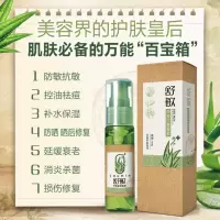 芦荟膏补水保湿霜学生长痘淡化痘印晒后修复激素脸部过敏芦荟凝胶 芦荟胶一盒-滋润修护