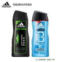 阿迪达斯男士激情沐浴露控油劲爽洗发水薄荷香型留香保湿洗沐套装 控油洗发220ml+沐浴250ml