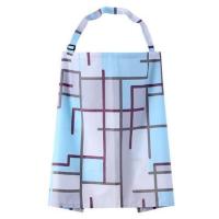 棉哺乳巾外出喂奶巾披肩喂奶遮挡衣防走光罩衣多功能哺乳遮巾秋季 蓝色条纹 均码