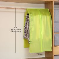 衣服防尘盖布防尘罩透明挂式衣柜衣罩西装套子大衣挂衣袋防尘袋彩 [小号:宽60高120]浅绿 防尘/印花/环保/免安装