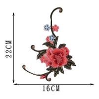 民族风刺绣补丁布贴手缝衣服装饰辅料简约百搭破洞旗袍修补牡丹花 小牡丹