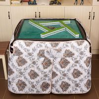 加厚夹棉自动麻将机烤火围罩麻将桌烤火围布电炉罩套烤火被套取暖 简单幸福(麻将机款) 长90厘米*宽90厘米