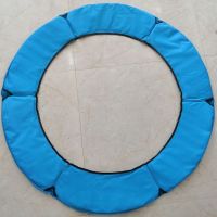儿童蹦蹦床跳跳床外罩保护套防护罩护边海绵围边外套包边配件布套 围栏蹦床海绵垫-直径1.2米-蓝色