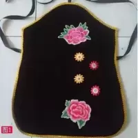 古装戏曲肚兜舞蹈围裙秧歌围裙舞蹈服演出围裙小围裙舞蹈肚兜道具 图1（35cmx55cm均码）