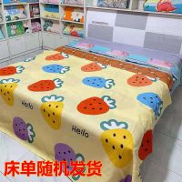可洗式无痕床盖多功能四季卡通盖毯单件双面榻榻米夹棉沙发垫褥子 床单随机发货 120cm*220cm