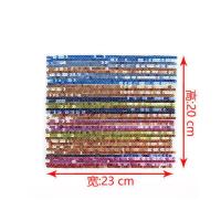 时尚卡通大号米奇方块亮片布贴衣服T恤破洞补丁贴 服装珠片装饰贴 2#